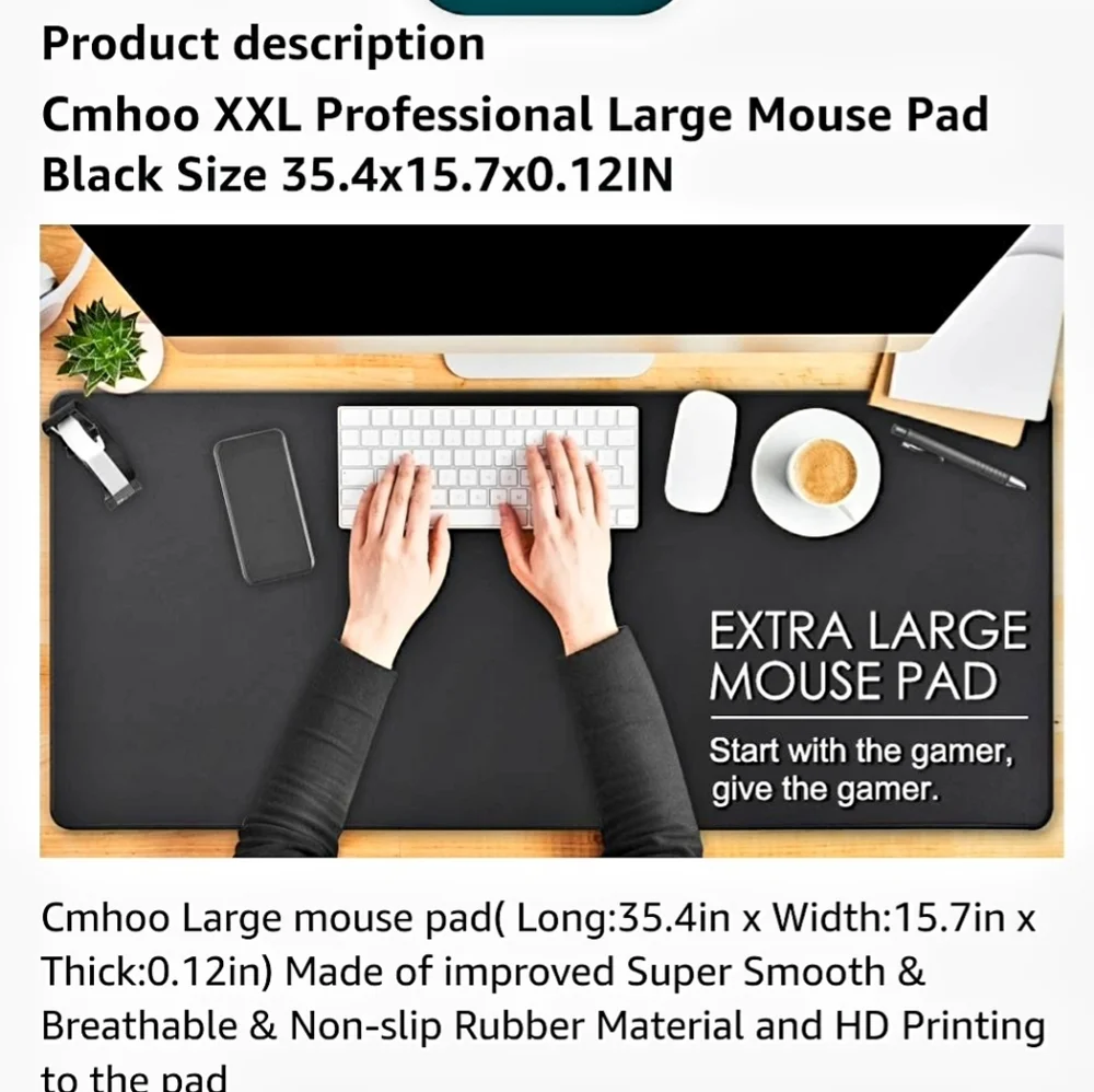 NIB: XXL Professional Large Mouse 🐁 Pad/Computer Game 🎮 Mouse 🪤 Mat (Dragon)
